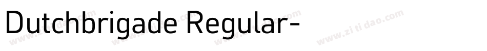 Dutchbrigade Regular字体转换